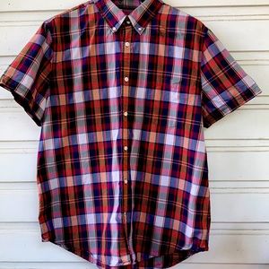 JCP men’s XXL plaid collard button down shirt